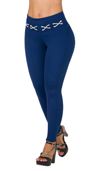 Legging LevantaCola 7L987BPCT-N - Azul