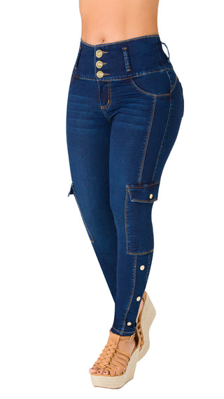 Jean LevantaCola Skinny CHNT 71310PAP-B - Azul Oscuro