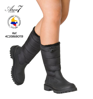 Botas Caña Media Alcochada 4C2086BOTB - Negro