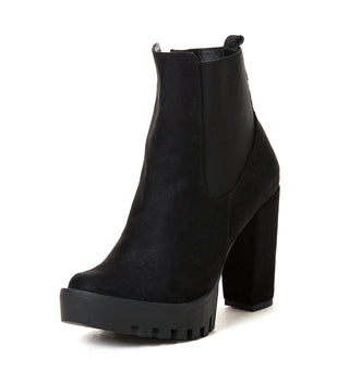 Botas Plataforma Con Ajuste Lateral 5C1310BOTA - Negro