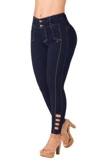 Push up jean Area7 40713PNT-N - Petroleo