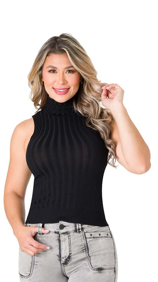 Blusa Cuello Tortuga 5B6271B - Negro