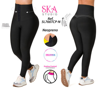 Leggings Neopreno Con Broches 5L766TCP-N - Negro