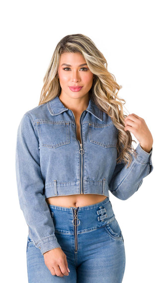 Chaqueta En Denim 5B6446CH - Azul