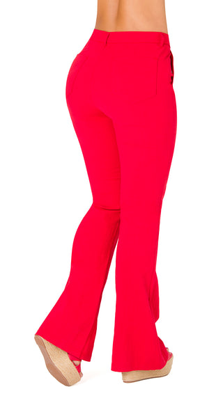 Pantalón Flare 5P6724PDC-B - Rojo