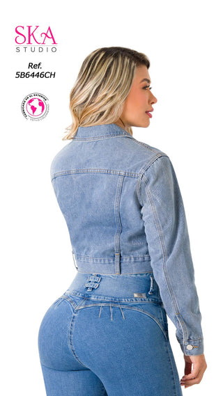 Chaqueta En Denim 5B6446CH - Azul