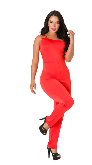 Jumpsuit Cuello Asimétrico 2V6536EMX - Naranja