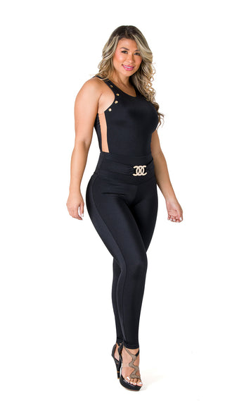 Jumpsuit Moldeador y Levantacola 7L963EPCP-N - Negro