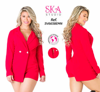 Romper Estilo Blazer 5V6658EMN - Rojo