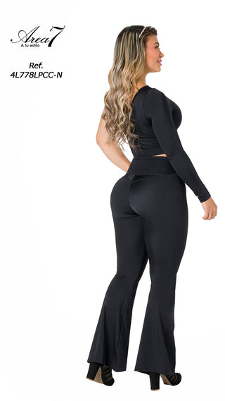 Set Top y Legging Levantacola 4L778LPCC-N - Negro