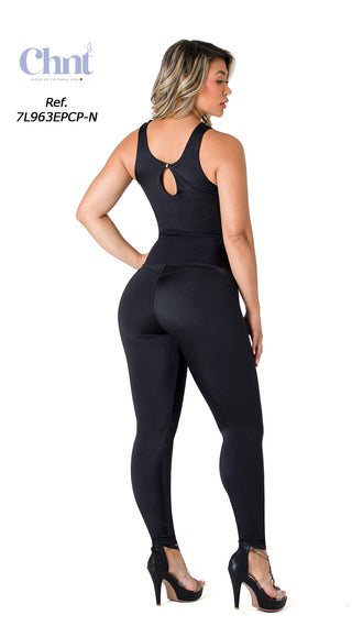 Jumpsuit Moldeador y Levantacola 7L963EPCP-N - Negro