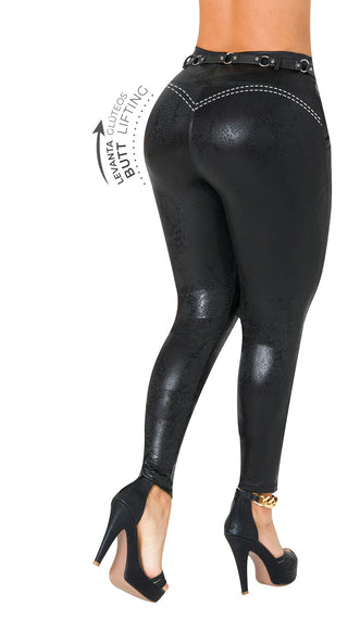 Leggings LevantaCola Faja Interna CHNT 7L912BPCT-N - Negro