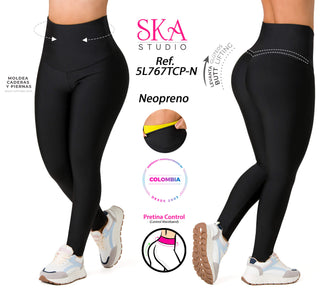 Leggins Neopreno Sin Broche 5L767TCP-N - Negro