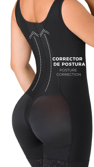 Faja enterizo con realce en glúteos 5F428ESH-N - Negro