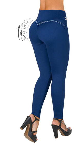 Legging LevantaCola 7L987BPCT-N - Azul