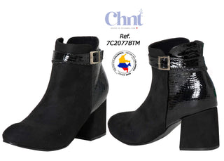 Botines Con Correa 7C2077BTM - Negro