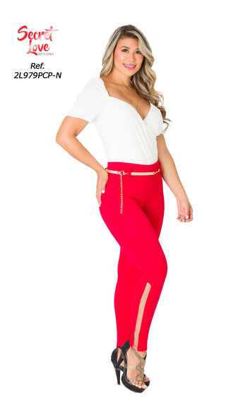 Leggings Control  2L979PCP-N - Rojo