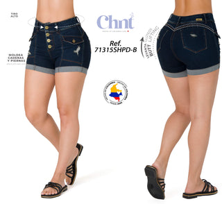 Short Levanta Cola CHNT 71315SHPD-B - Azul Oscuro