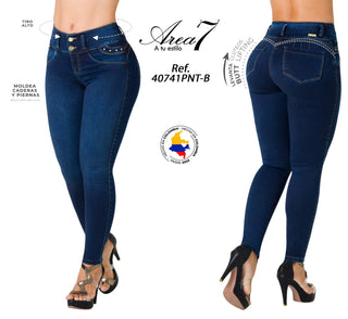 Jean LevantaCola Super Strech 40741PNT-B - Azul Oscuro