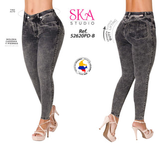 Jean skinny Push Up SKA 52620PD-B - Gris