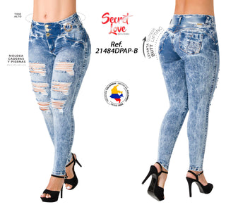 Jean LevantaCola con Rotos Secret Love 21484DPAP-B - Azul Oscuro