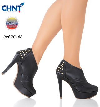 Botines Tacon Stiletto 7C168BTA - Negro