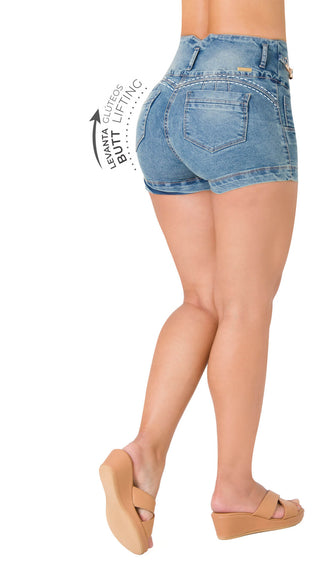 Short Levanta Cola Area7 40691SHPA-B - Azul Medio