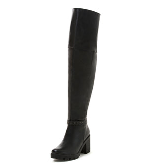 Botas Largas Tacon Bajo 5C1280BOTB - Negro