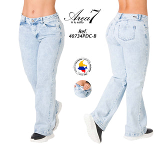 Jean Wide Leg Area 7 40734PDC-B - Azul Claro