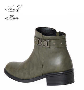 Botines con Correa Decorativa 4C2034BTB - Verde