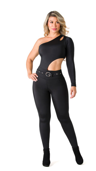 Jumpsuit Moldeador y Levantacola Ska 5L936EPCP-N - Negro