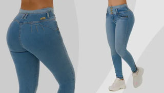 Jean Levanta Cola Chupin CON bolsillos traseros (ART 39) - Angeles Jeans