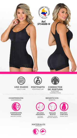 Body Faja 5F546BB-N - Negro