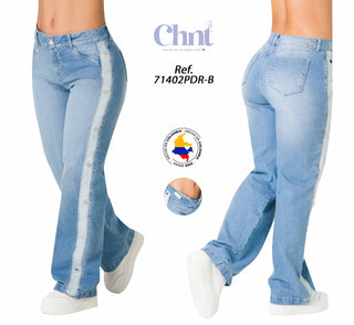 Jean Wide Leg Chnt 71402PDR-B - Azul Claro