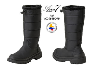 Botas Caña Media Alcochada 4C2086BOTB - Negro