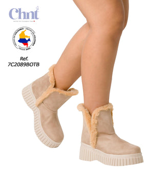 Botas Caña Corta 7C2089BOTB - Beige