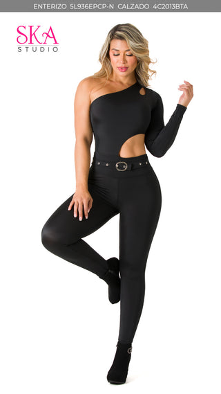 Jumpsuit Moldeador y Levantacola Ska 5L936EPCP-N - Negro