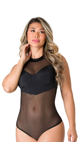 Body en Mesh 2BB818 - Negro