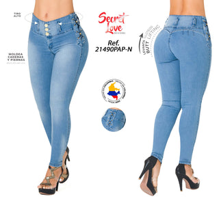 Jean LevantaCola Secret Love 21490PAP-N - Azul Medio