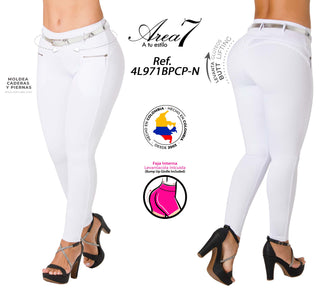 Legging con Cinturón 4L971BPCP-N - Blanco