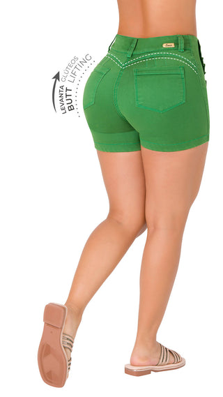 Short Levanta Cola CHNT 71329SHPD-B - Verde