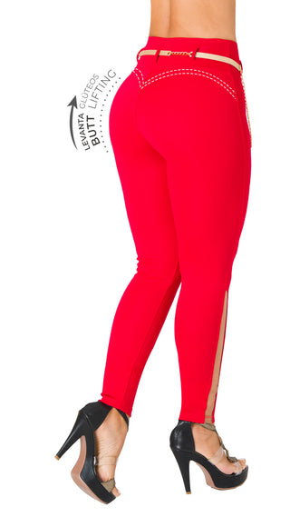 Leggings Control  2L979PCP-N - Rojo