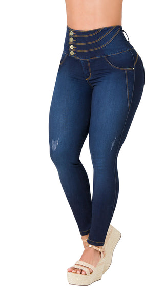 Jean Levanta Cola Skinny Area7 40668TAP-B - Petroleo