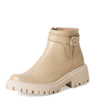 Botines Sin Amarre Y Suela Chunky 4C1674BTB - Beige