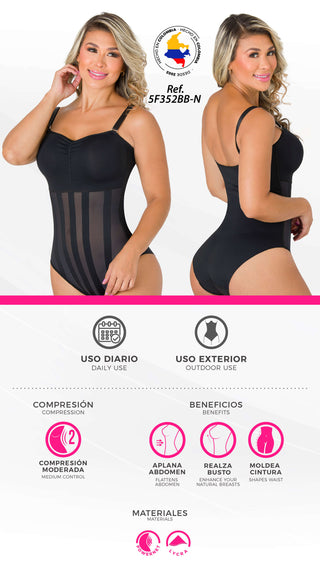 Faja Body de uso externo 5F352BB-N - Negro