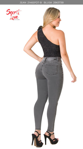 Jean LevantaCola Skinny Secret Love 21465PDT-B - Gris