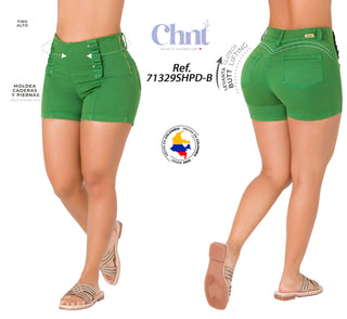 Short Levanta Cola CHNT 71329SHPD-B - Verde