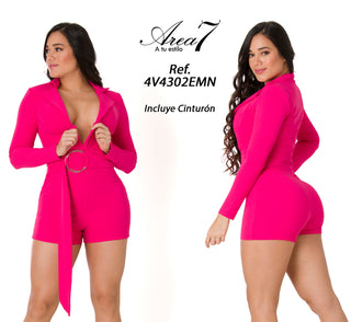 Vestido Manga Larga 4V4302EMN - Fucsia