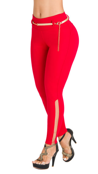 Leggings Control  2L979PCP-N - Rojo