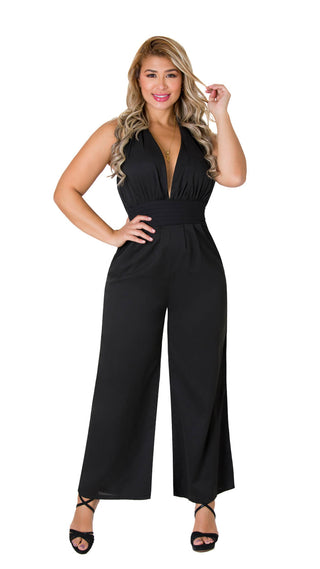 Jumpsuits Cuello Halter 5V5399EMX - Negro